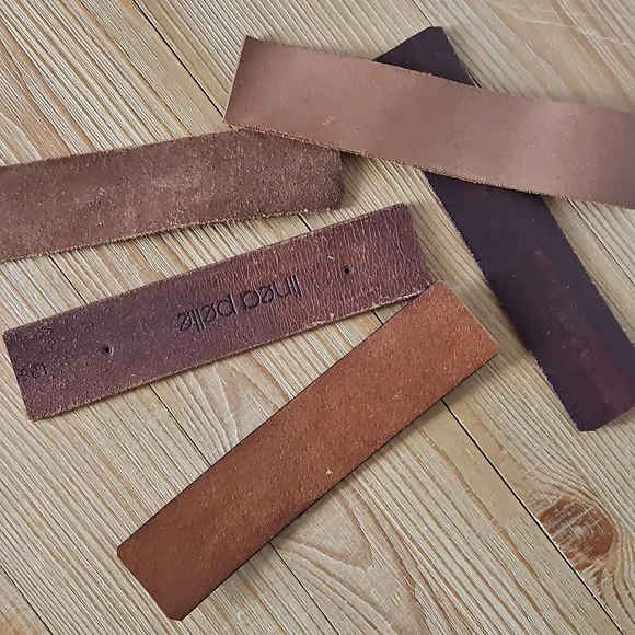 🌻Leather Straps 7" Repurposed Quality Leather Belts/handbags Hand Cut To Order - Picture 4 of 8